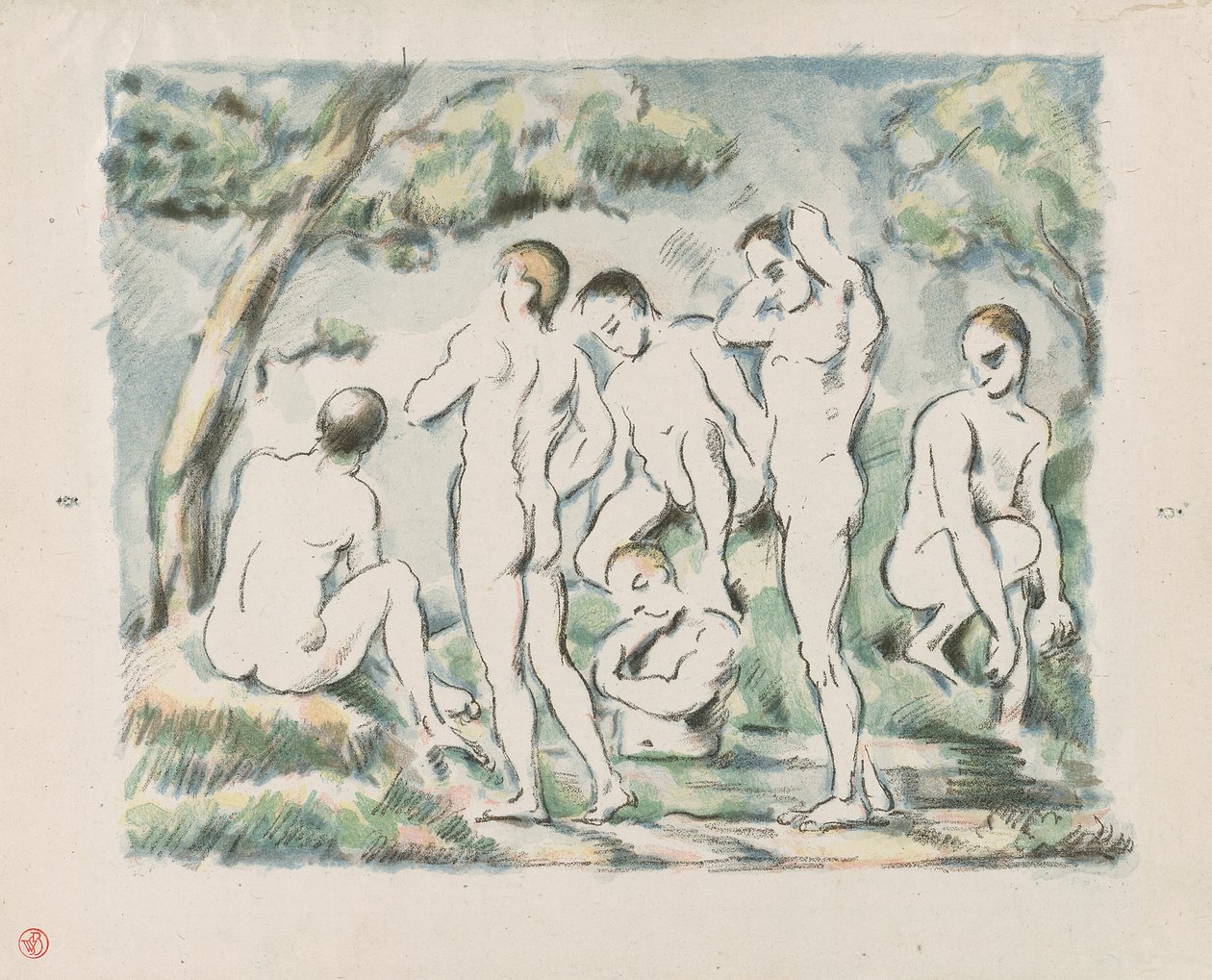 Kleine Badende von Paul Cézanne