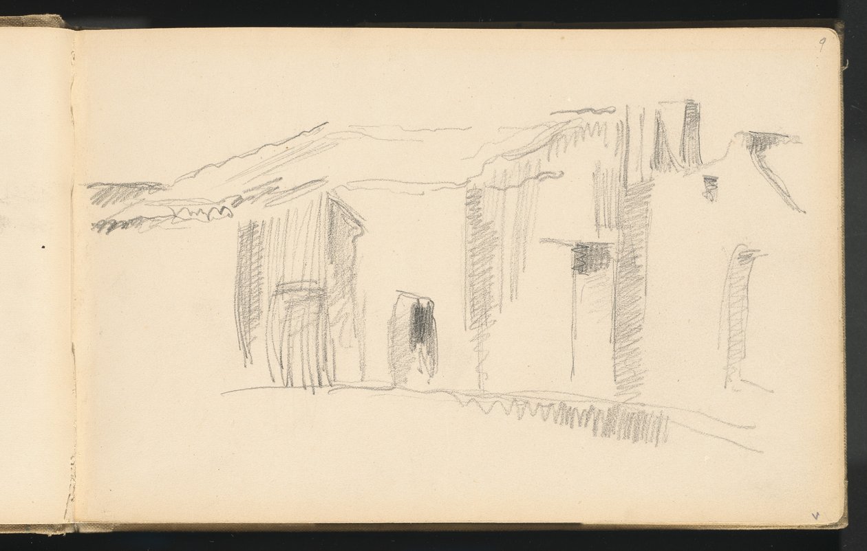 Studie von Häusern, 1879-1882 von Paul Cézanne