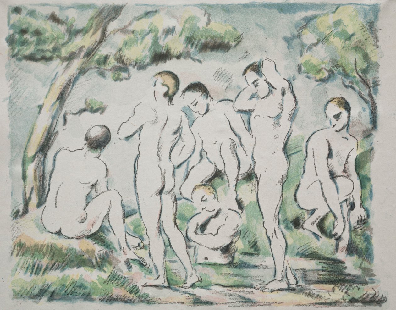Die Badenden, 1897 von Paul Cézanne