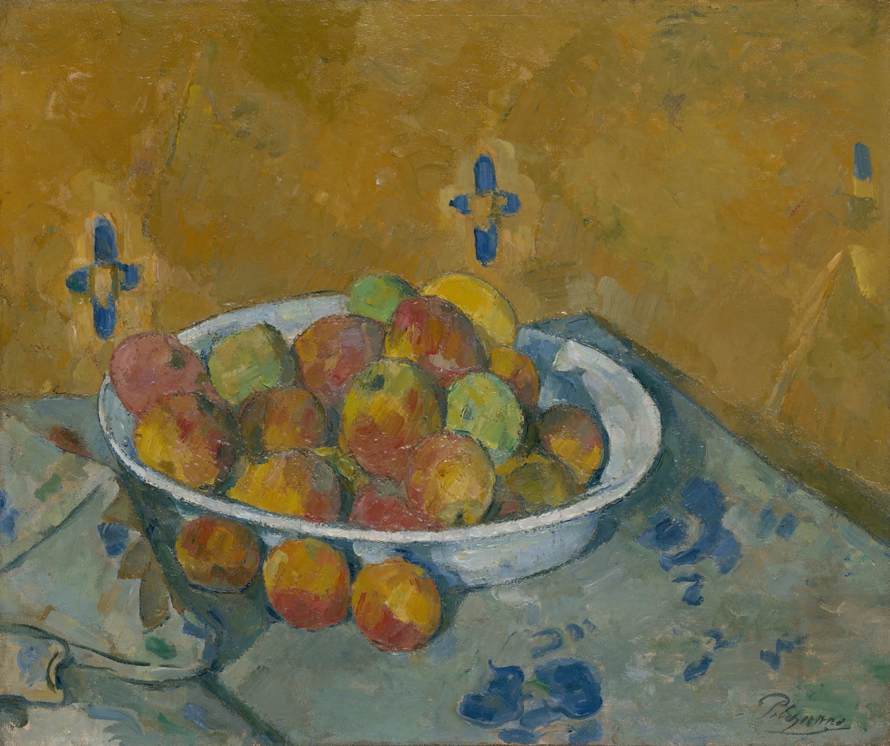 Der Teller mit Äpfeln, ca. 1877 von Paul Cézanne