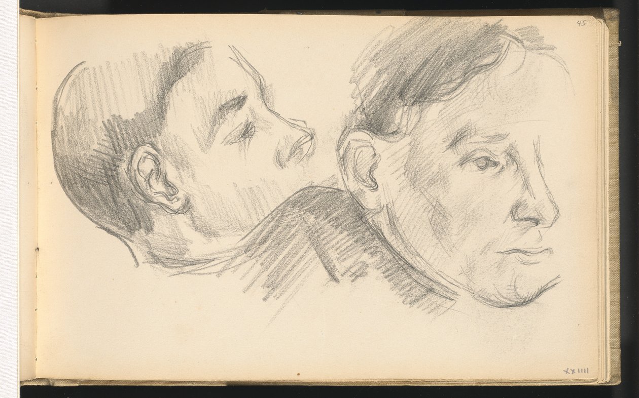 Zwei Köpfe von Paul Cézanne