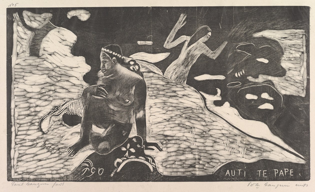 Auti Te Pape, 1893-94 von Paul Gauguin