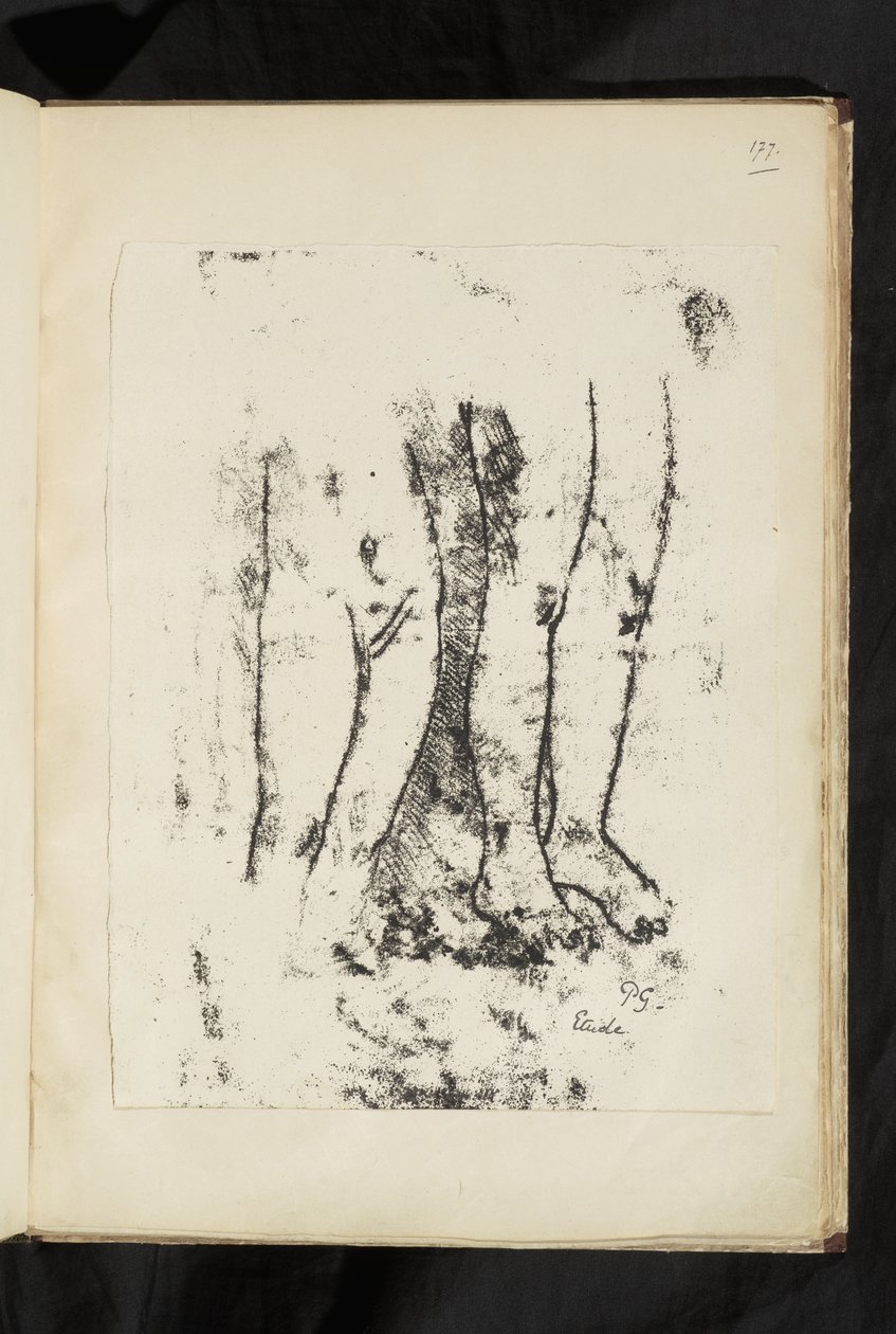 Vorher und Nachher - Studie von Beinen von Paul Gauguin