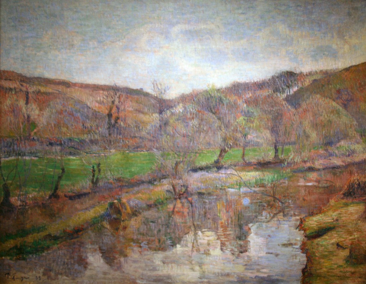 Landschaft in der Bretagne von Paul Gauguin