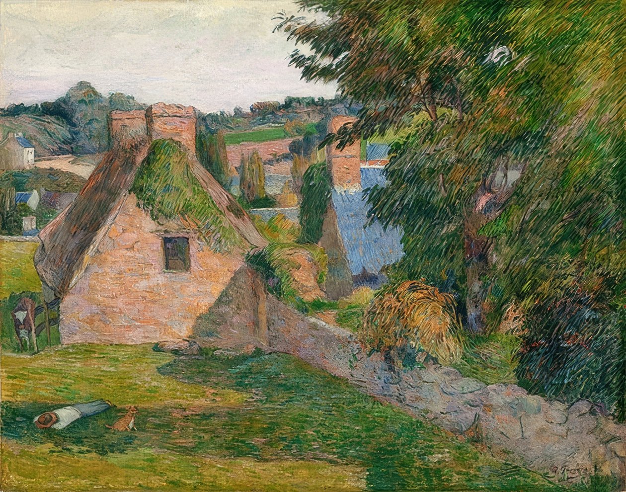 Feld bei Derout-Lollichon von Paul Gauguin