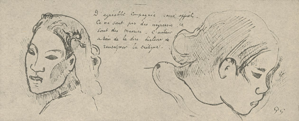 Gute Gesellschaft, keine Affektiertheit, 1936 von Paul Gauguin