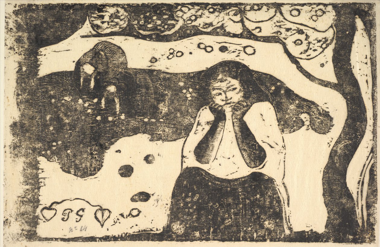 Menschliches Elend, 1898-99 von Paul Gauguin