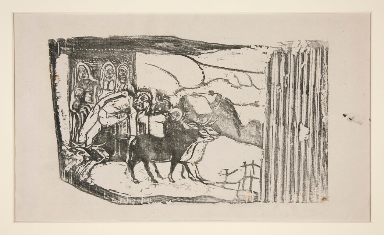 Le Calvaire Breton (Wegkreuz in der Bretagne) von Paul Gauguin