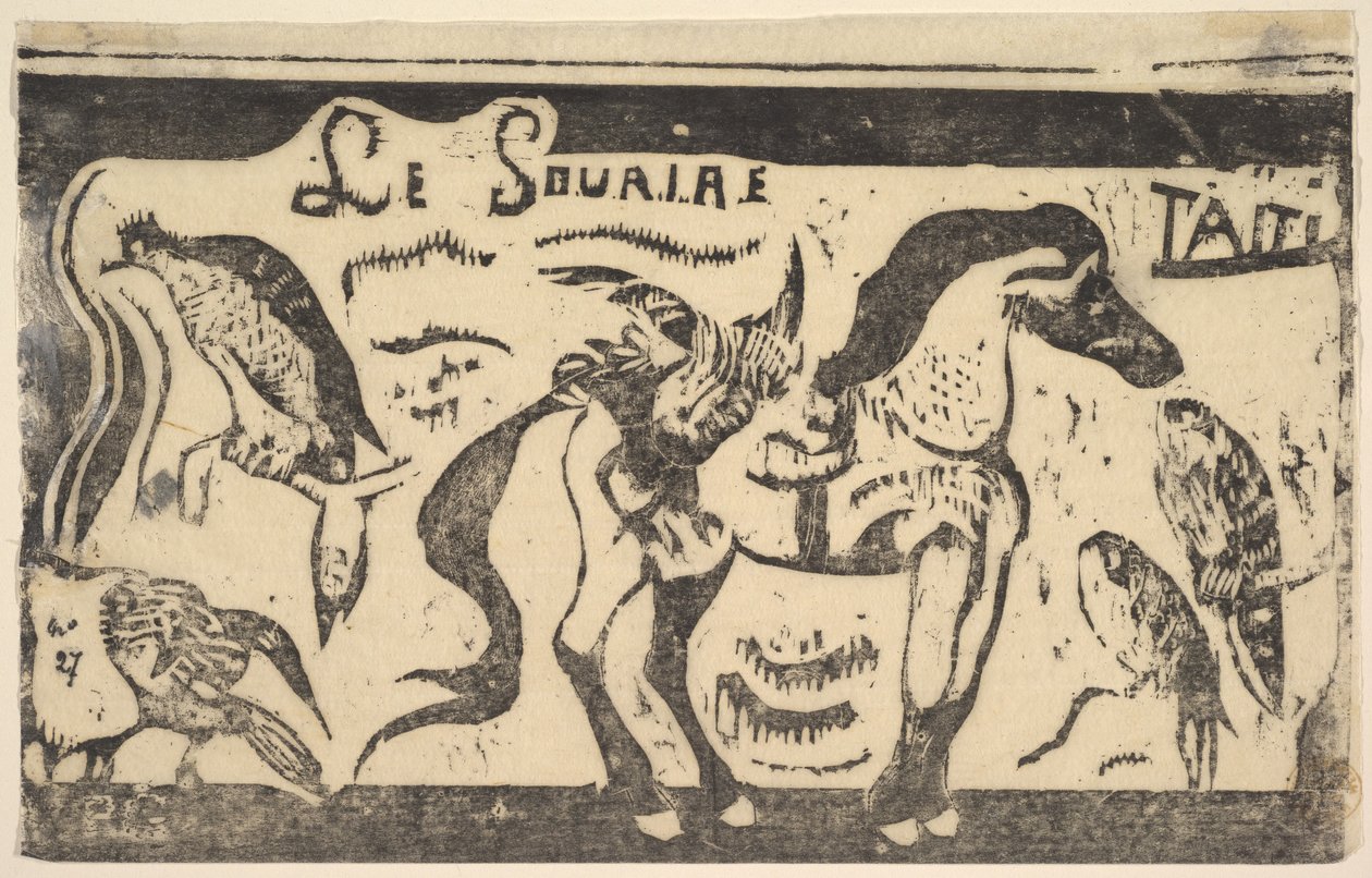 Das Lächeln, Taiti Smile, Tahiti, Dezember 1899 von Paul Gauguin