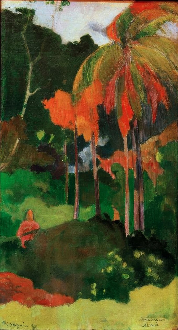 Mahana maa I von Paul Gauguin