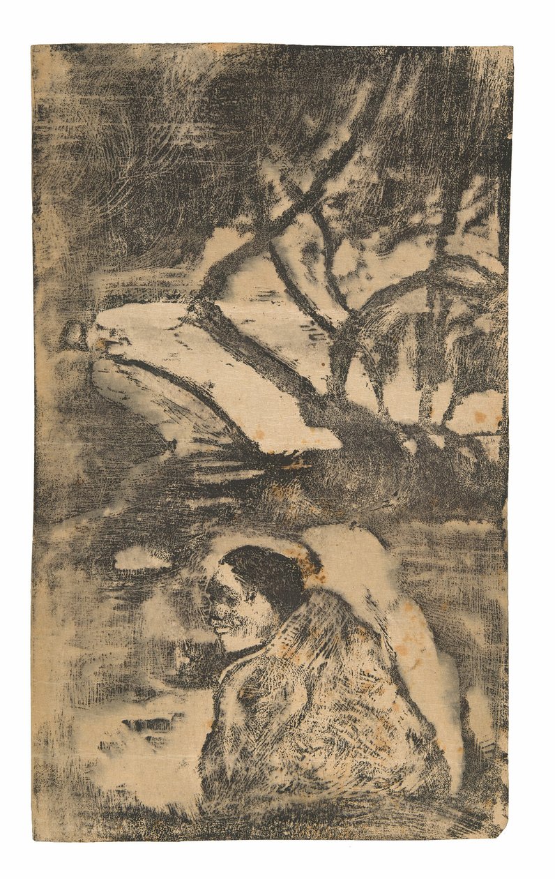 Maori-Frau im Wald von Paul Gauguin