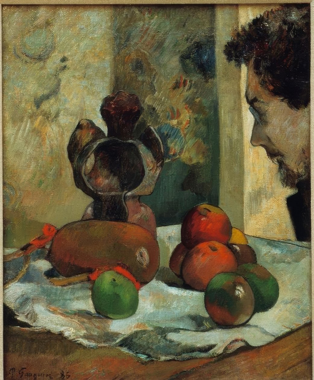 Stillleben mit Profil von Laval von Paul Gauguin