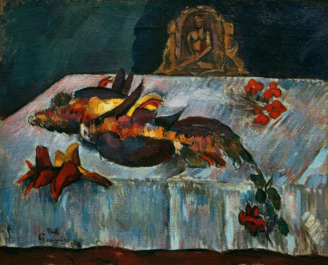 Stillleben mit exotischen Vögeln von Paul Gauguin