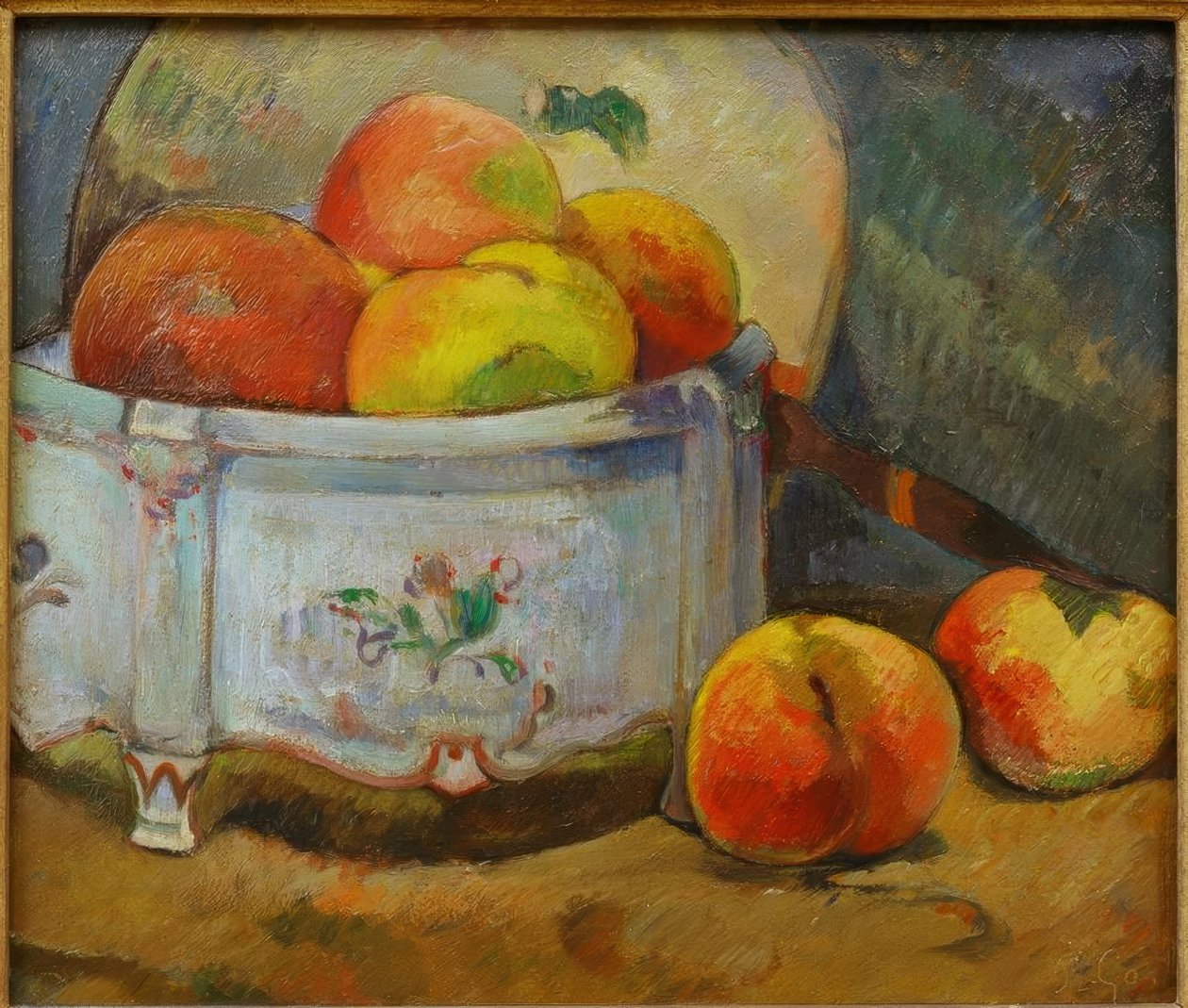 Stillleben mit Pfirsichen von Paul Gauguin
