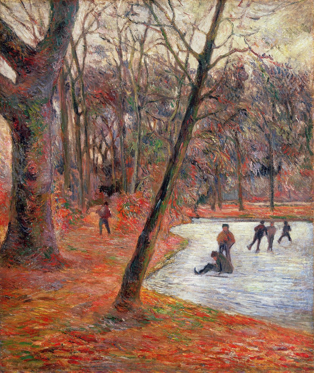 Schlittschuhläufer im Frederiksberg Park von Paul Gauguin