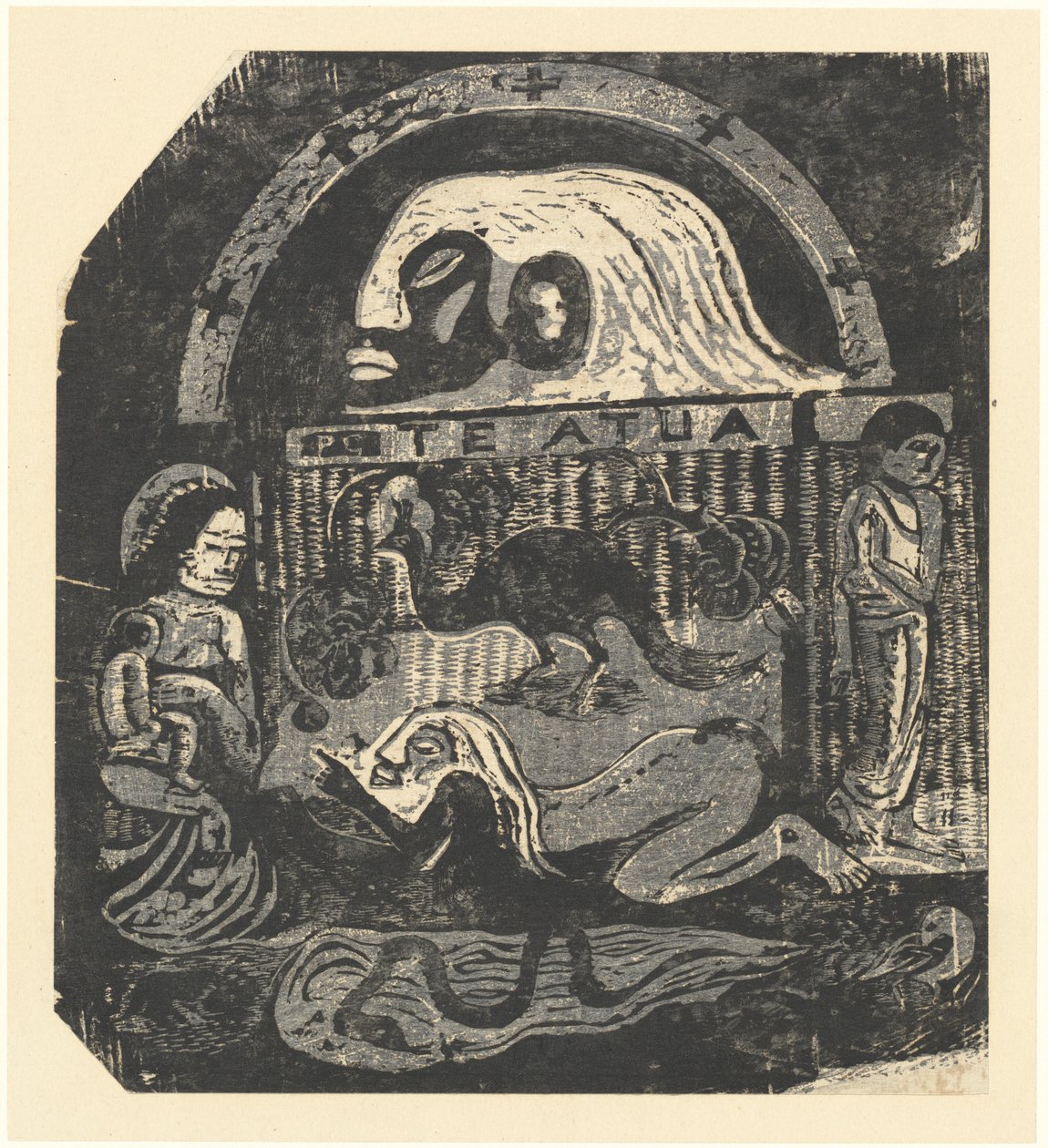 Te Atua (Die Götter) Kleine Platte von Paul Gauguin