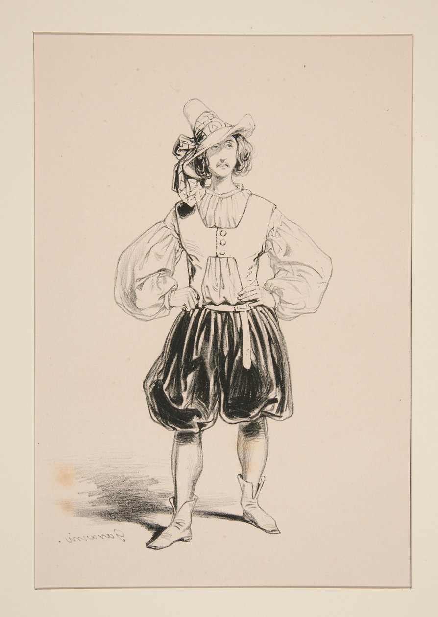 Bogenschütze. Filzhut von Paul Gavarni