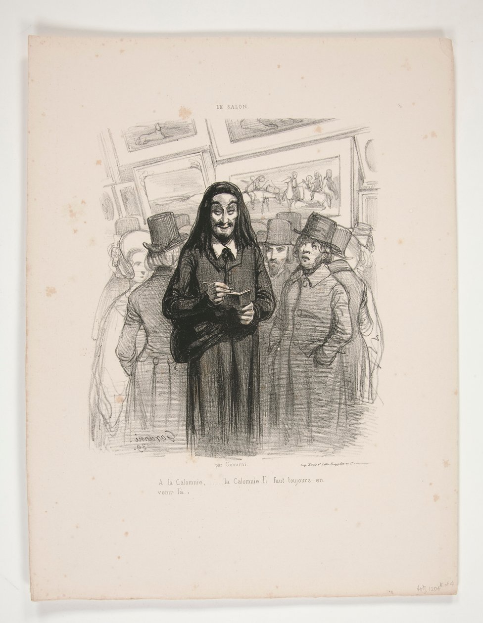 A la Calomnie von Paul Gavarni
