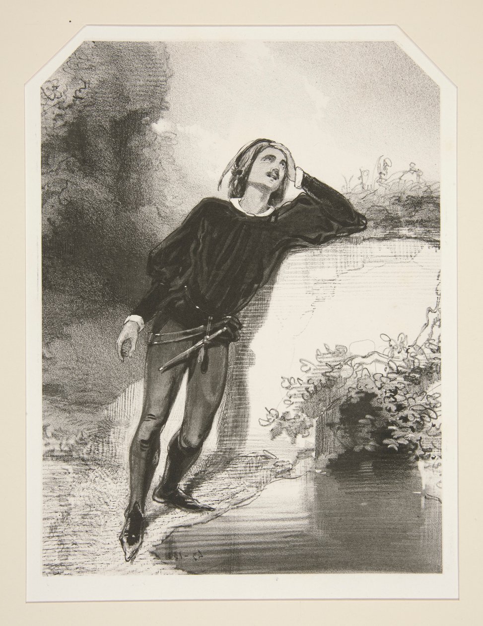 Am Rand des Brunnens von Paul Gavarni