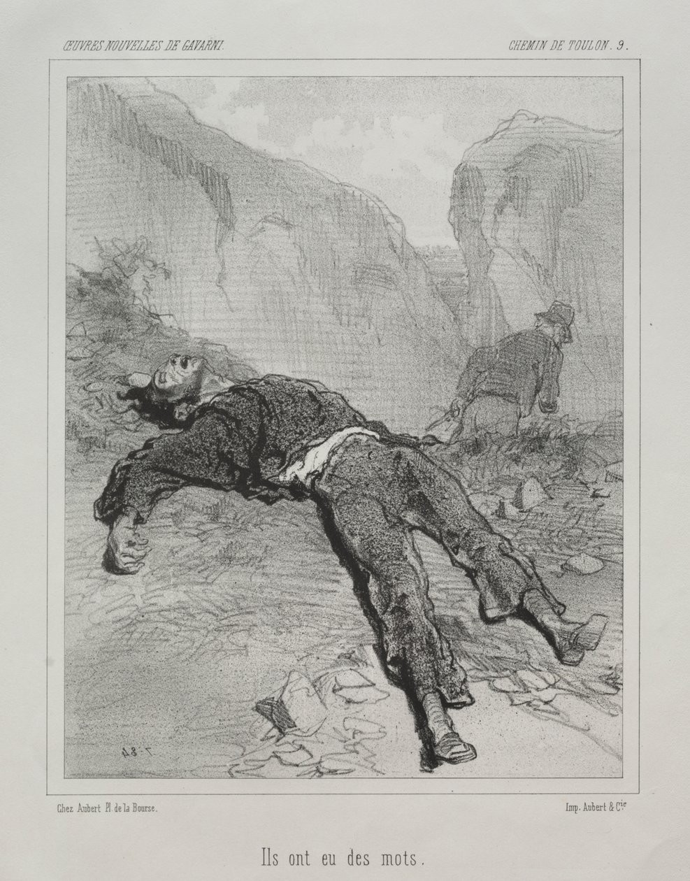 Chemin de Toulon von Paul Gavarni