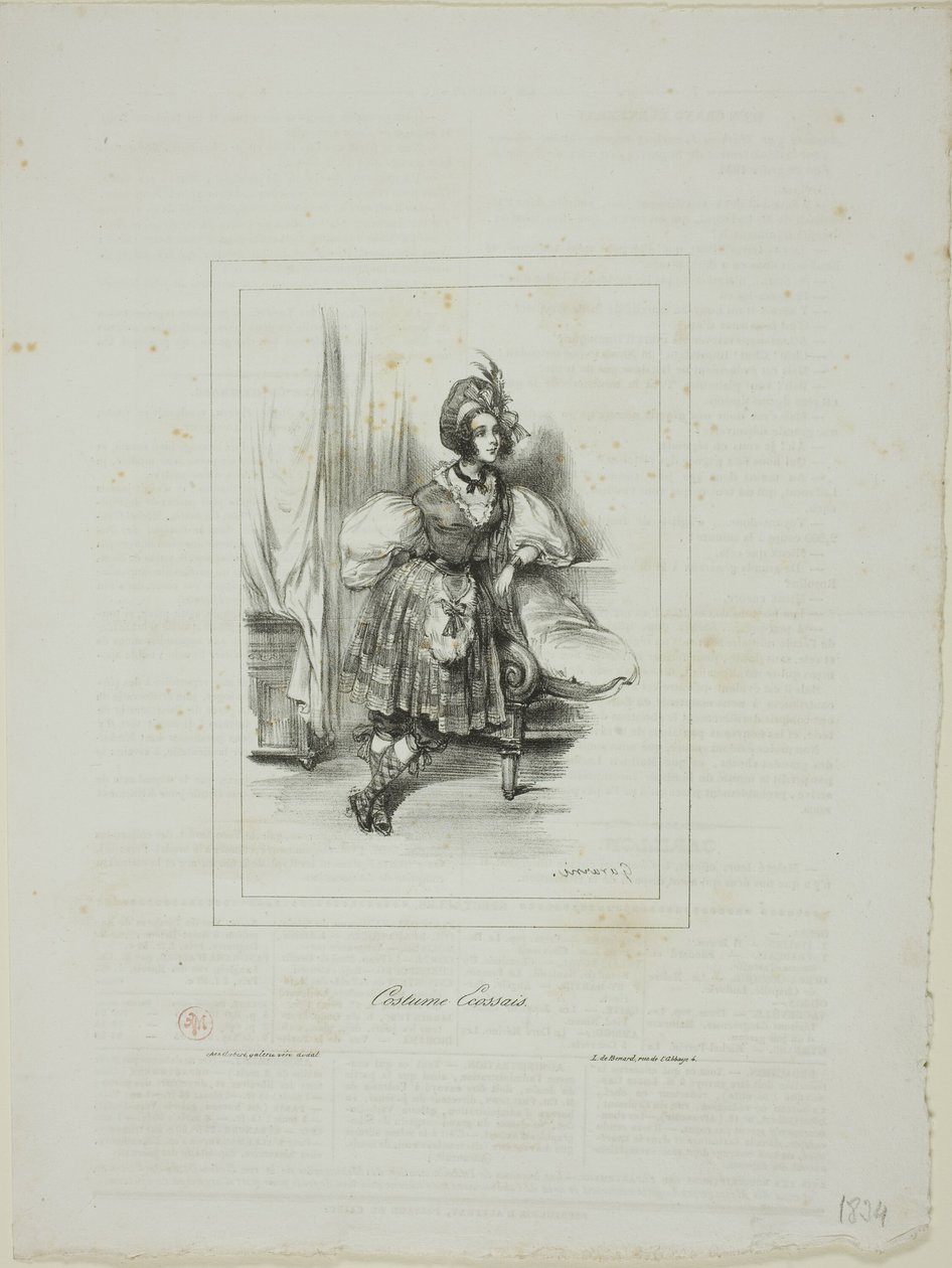 Schottisches Kostüm von Paul Gavarni