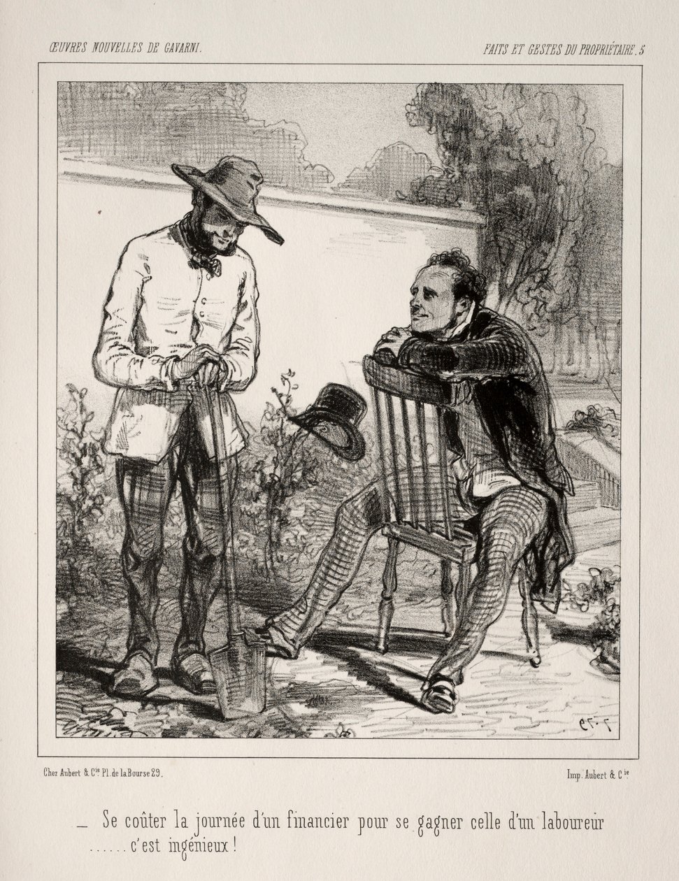 Faite et Gestes du Propriétaire von Paul Gavarni