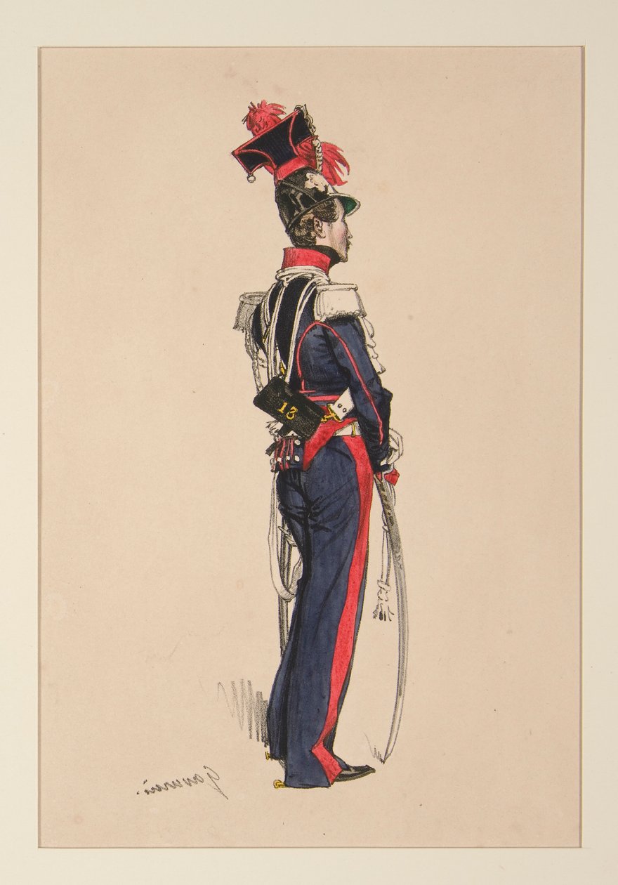 Nationale Garde zu Pferd von Paul Gavarni