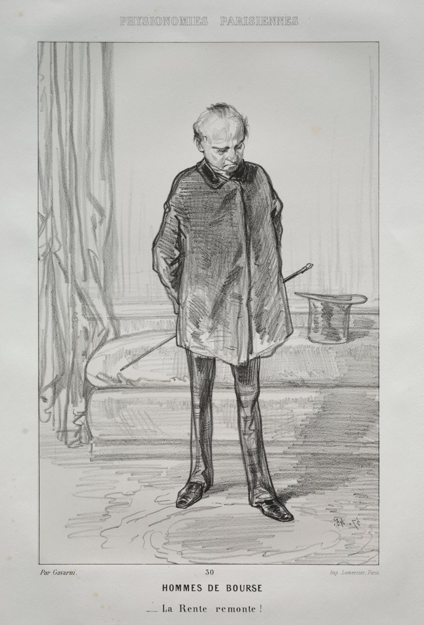 Börsenhändler von Paul Gavarni