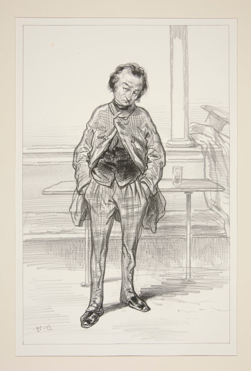 LE COMEDIEN komisch und gerne melancholisch. von Paul Gavarni