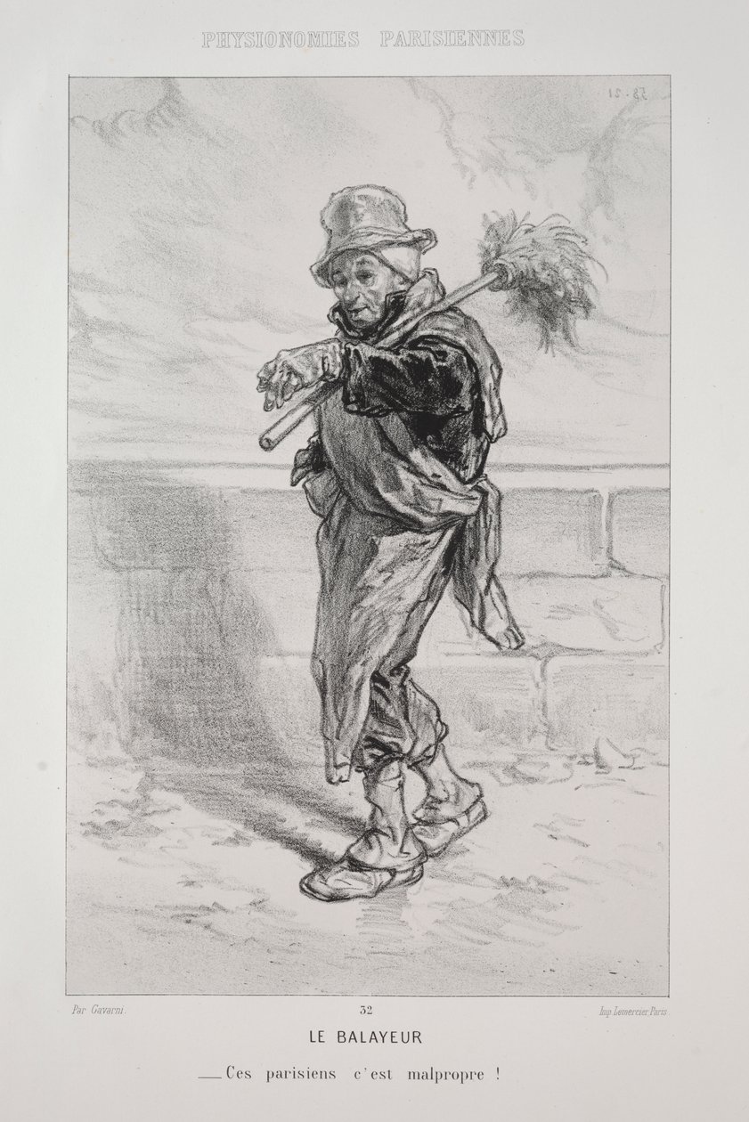 Der Straßenkehrer von Paul Gavarni