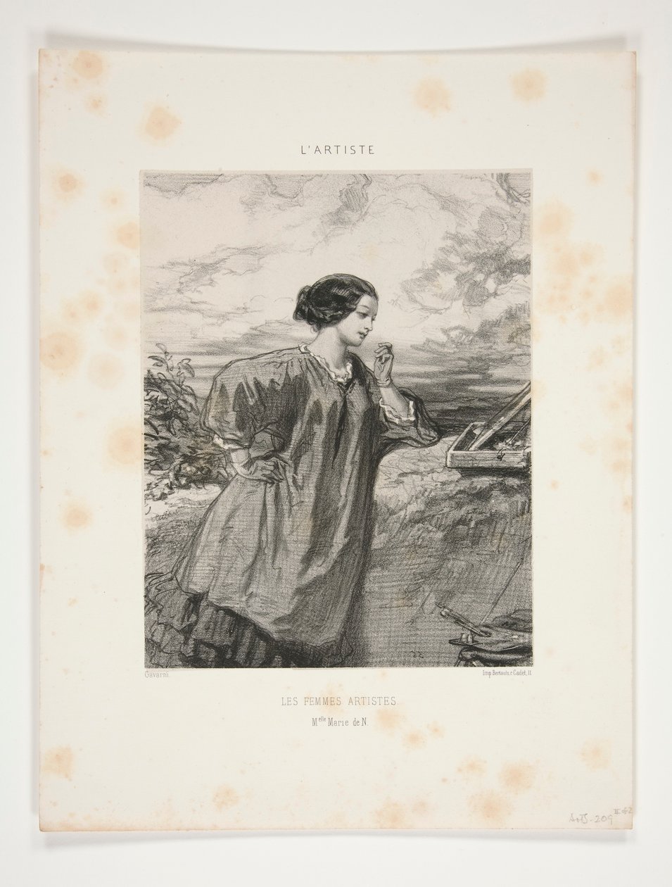 Die Künstlerinnen Mlle. Marie de N von Paul Gavarni