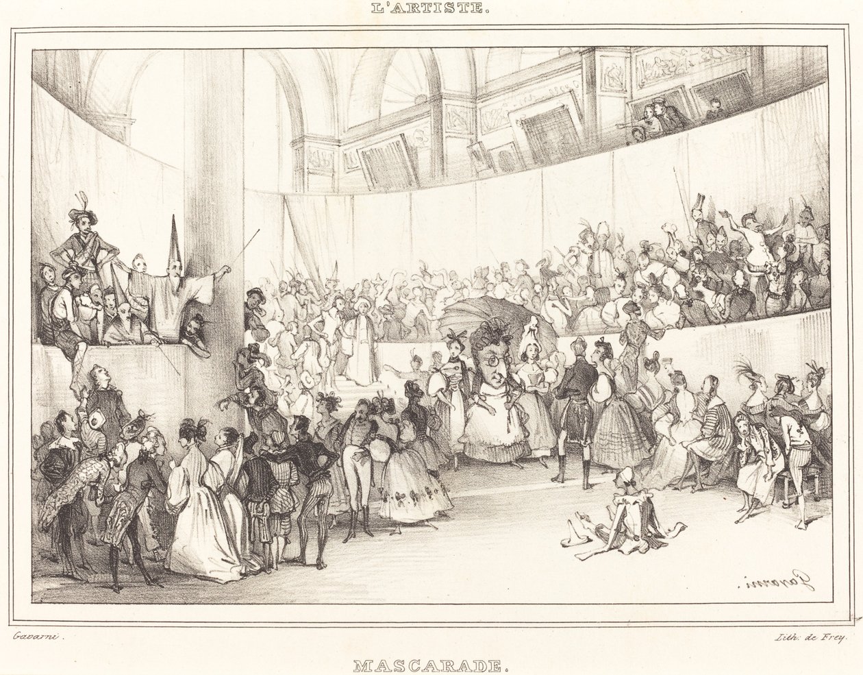 Maskerade von Paul Gavarni