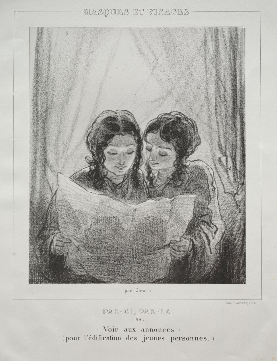 Masken und Gesichter von Paul Gavarni