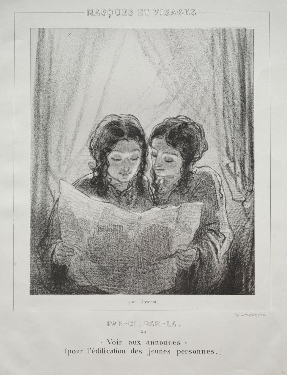 Masken und Gesichter von Paul Gavarni