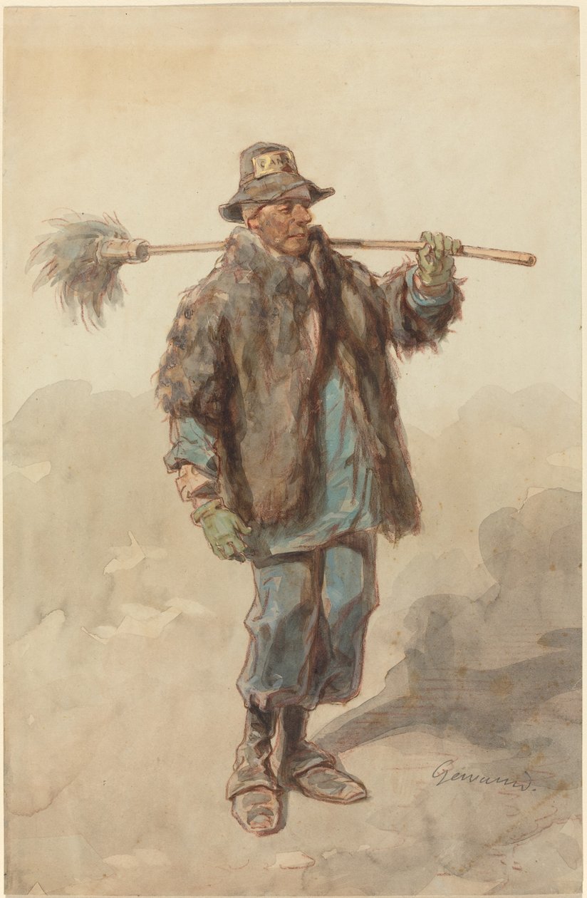 Der Straßenkehrer (Le Cantonnier) von Paul Gavarni