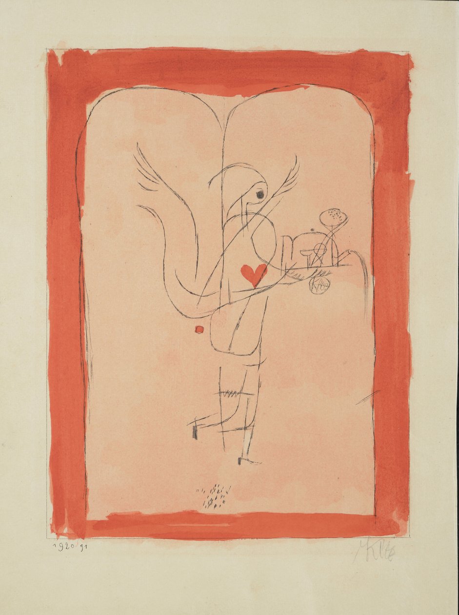 Ein Genie serviert ein kleines Frühstück, 1920 von Paul Klee
