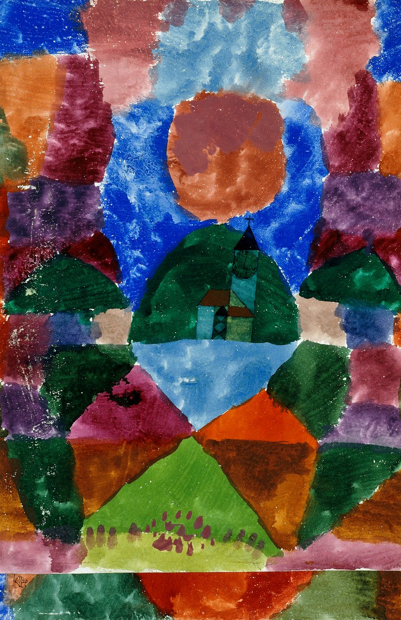 Eine komprimierte Ansicht von Tegernsee von Paul Klee