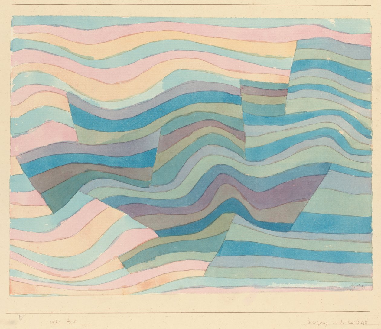Bewegung an der Steilküste von Paul Klee