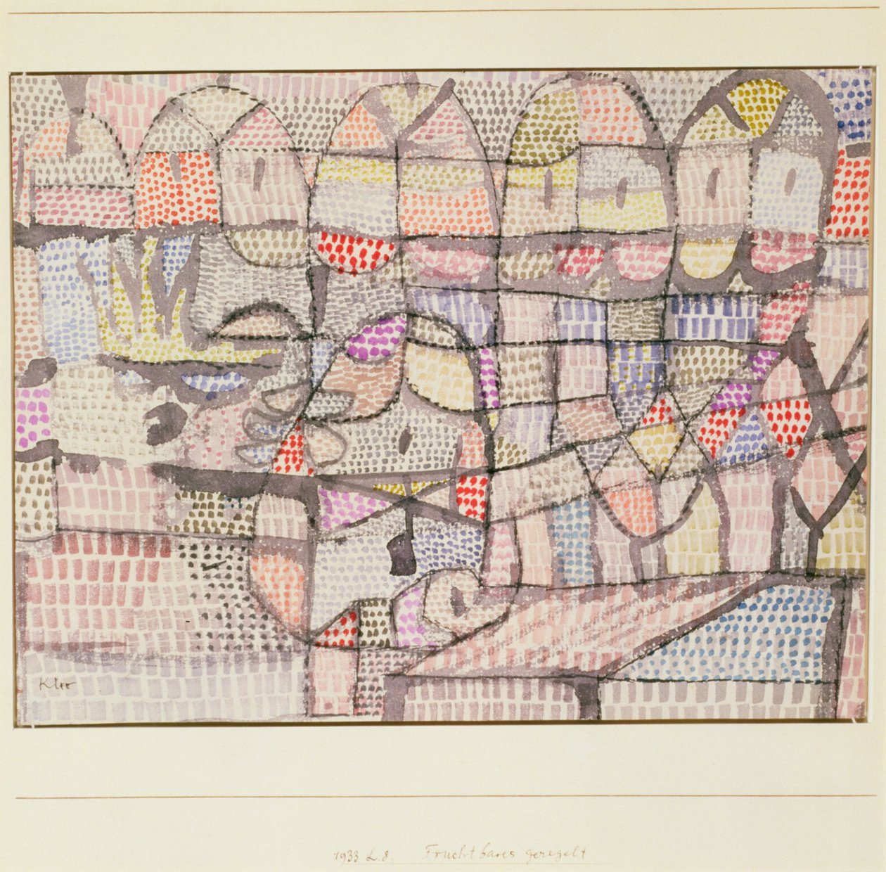 Fruchtbar gut geordnet von Paul Klee