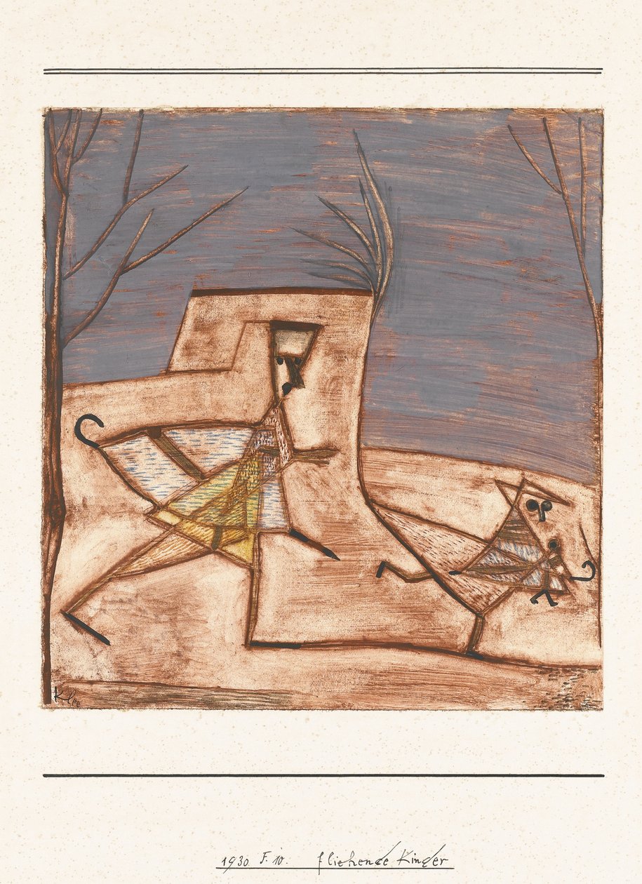 Fliehende Kinder, 1930 von Paul Klee