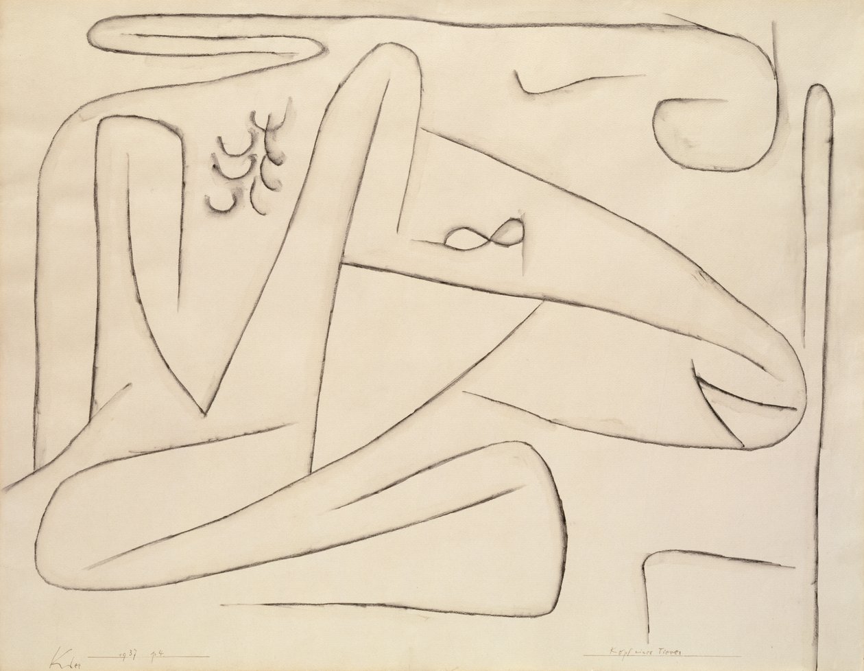 Kopf eines Tieres von Paul Klee