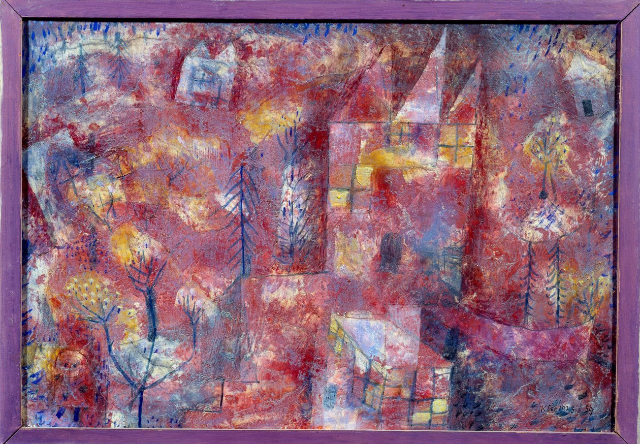 Landschaft beim Kind von Paul Klee