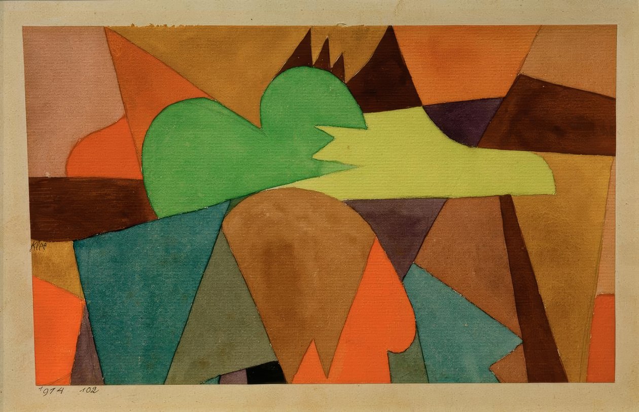 Mit den braunen Spitzen von Paul Klee