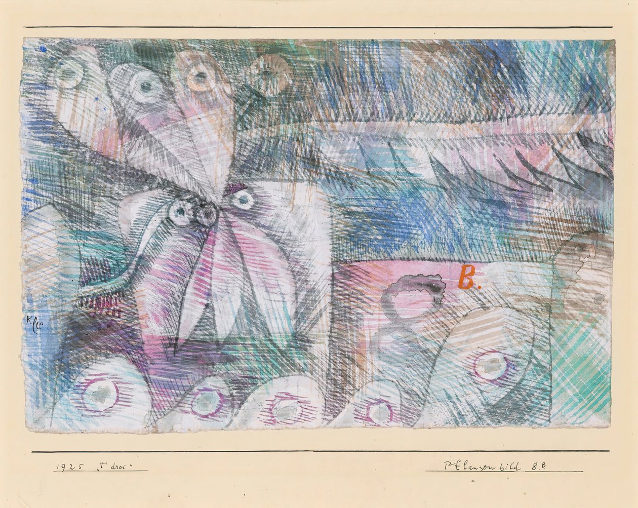 Pflanzen Bild 8.B., 1925 von Paul Klee