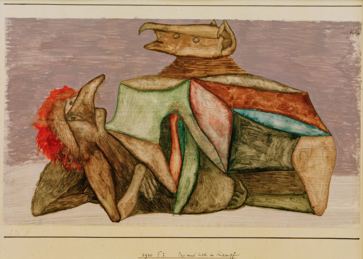 Pop und Lok im Kampf von Paul Klee
