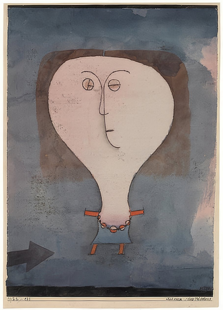 Schreck eines Mädchens von Paul Klee