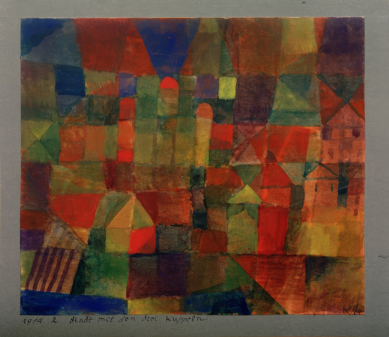 Stadt mit den drei Kuppeln von Paul Klee