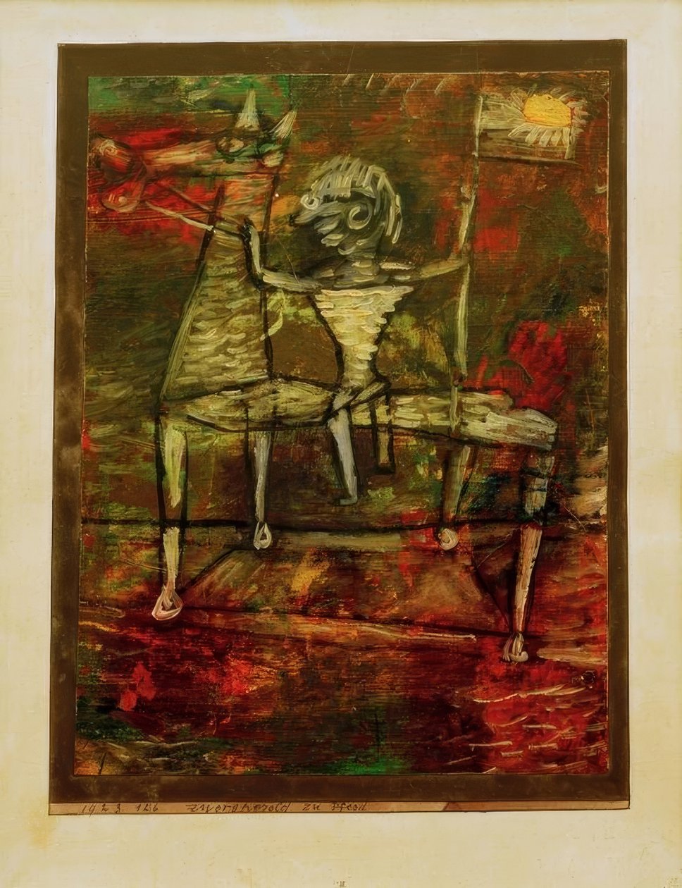 Zwergherold zu Pferd von Paul Klee