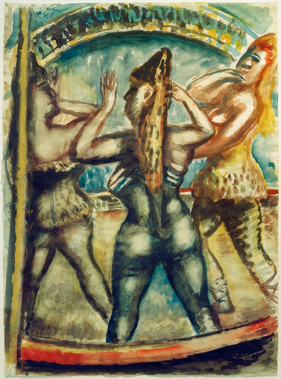 Drei Frauen in der Manege von Paul Kleinschmidt