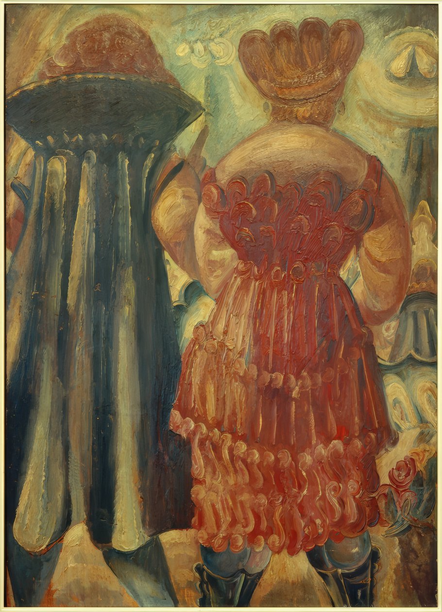 Stehende Frauen von hinten von Paul Kleinschmidt